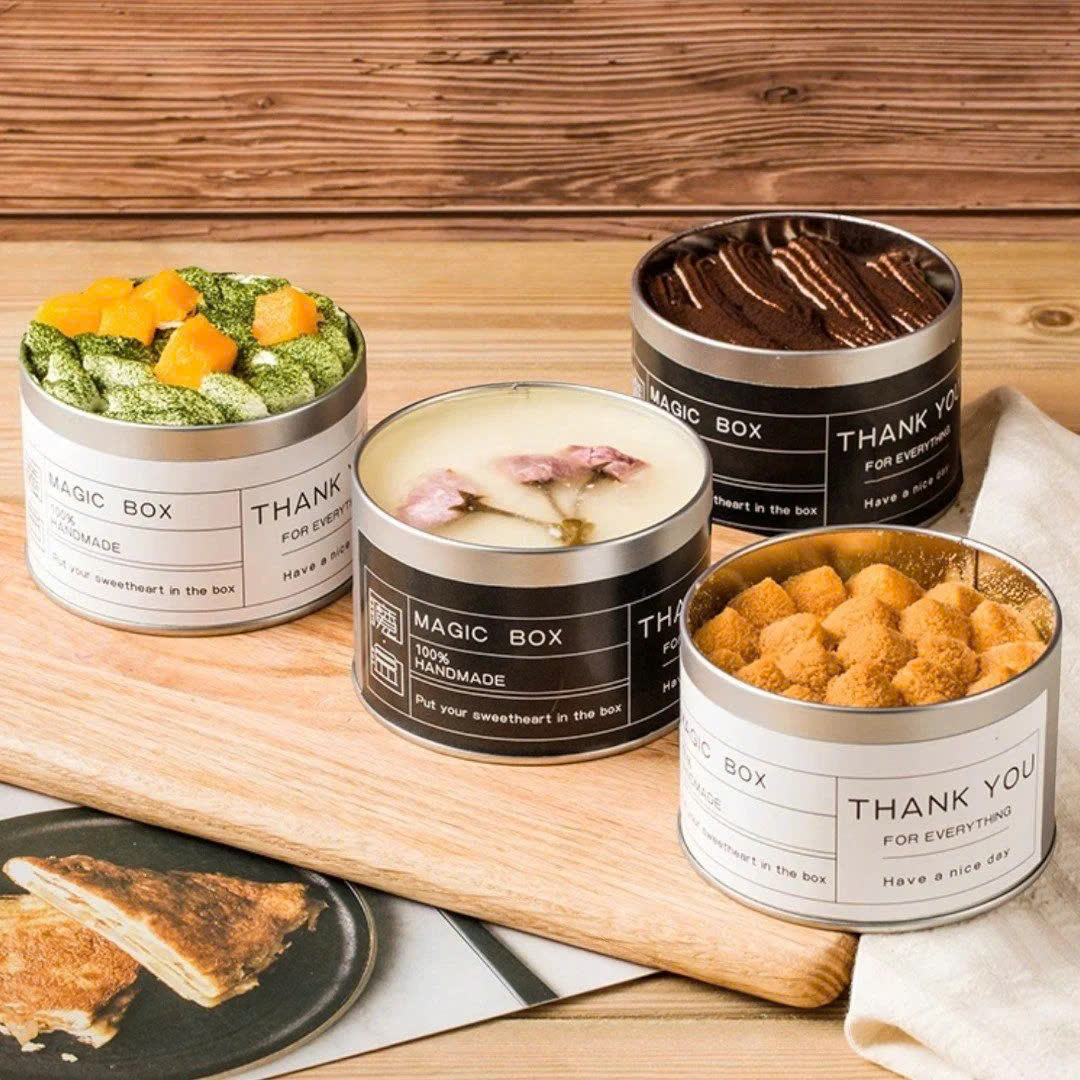 Hộp thiếc tròn HT7401 9x6cm