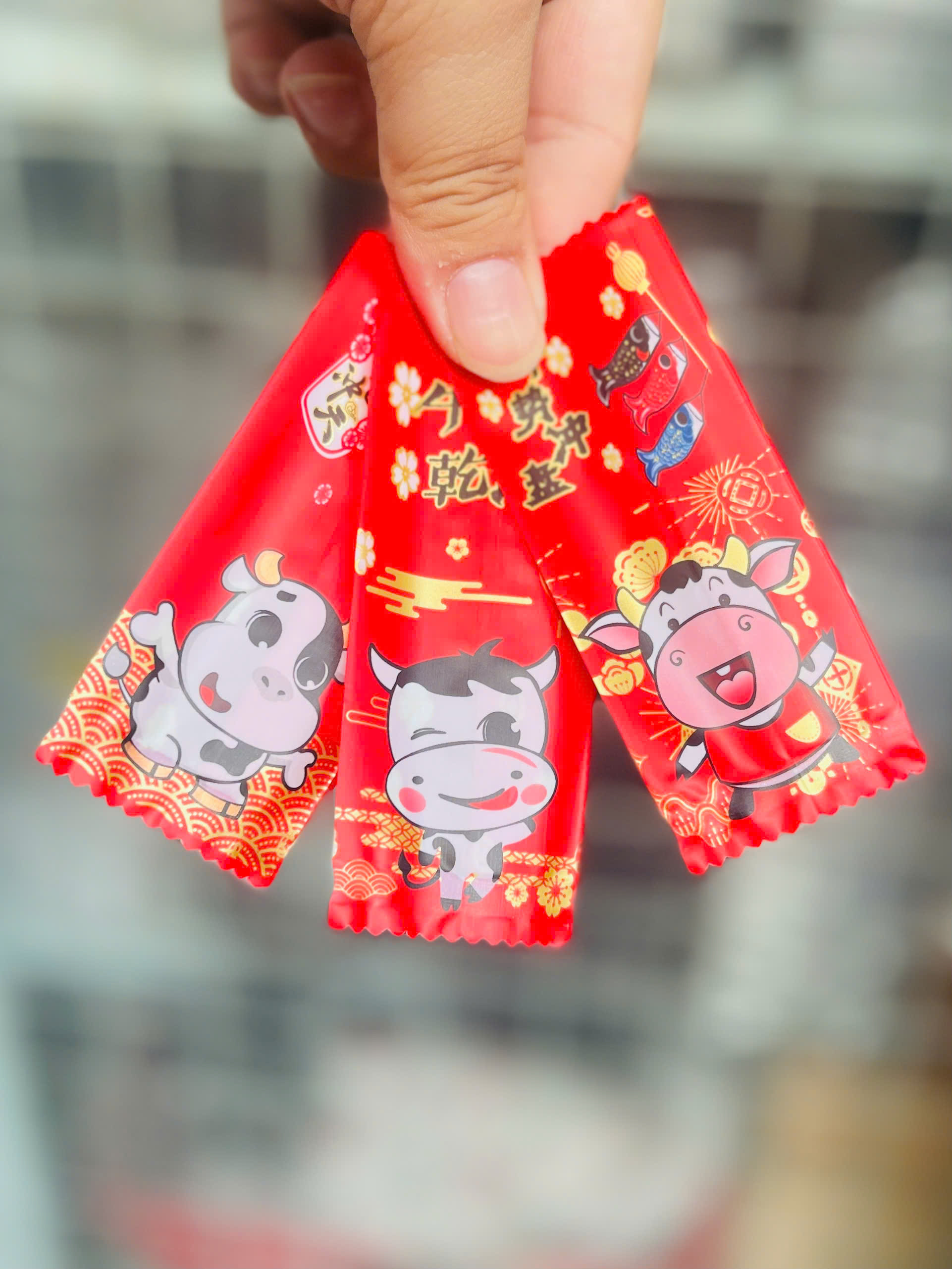 Túi kẹo nougat hình con bò xấp 200 túi