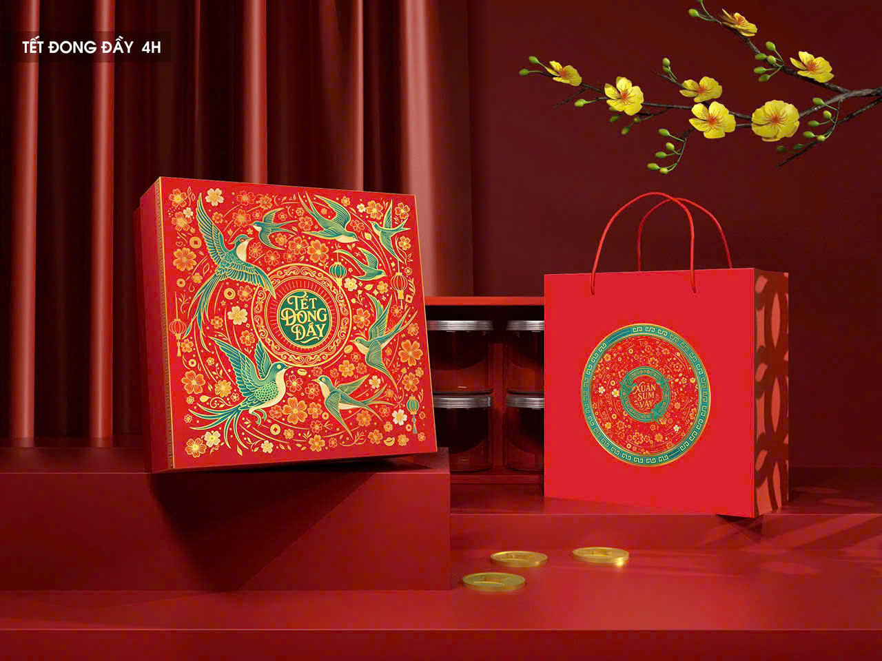 Hộp Tết Đong Đầy 4H