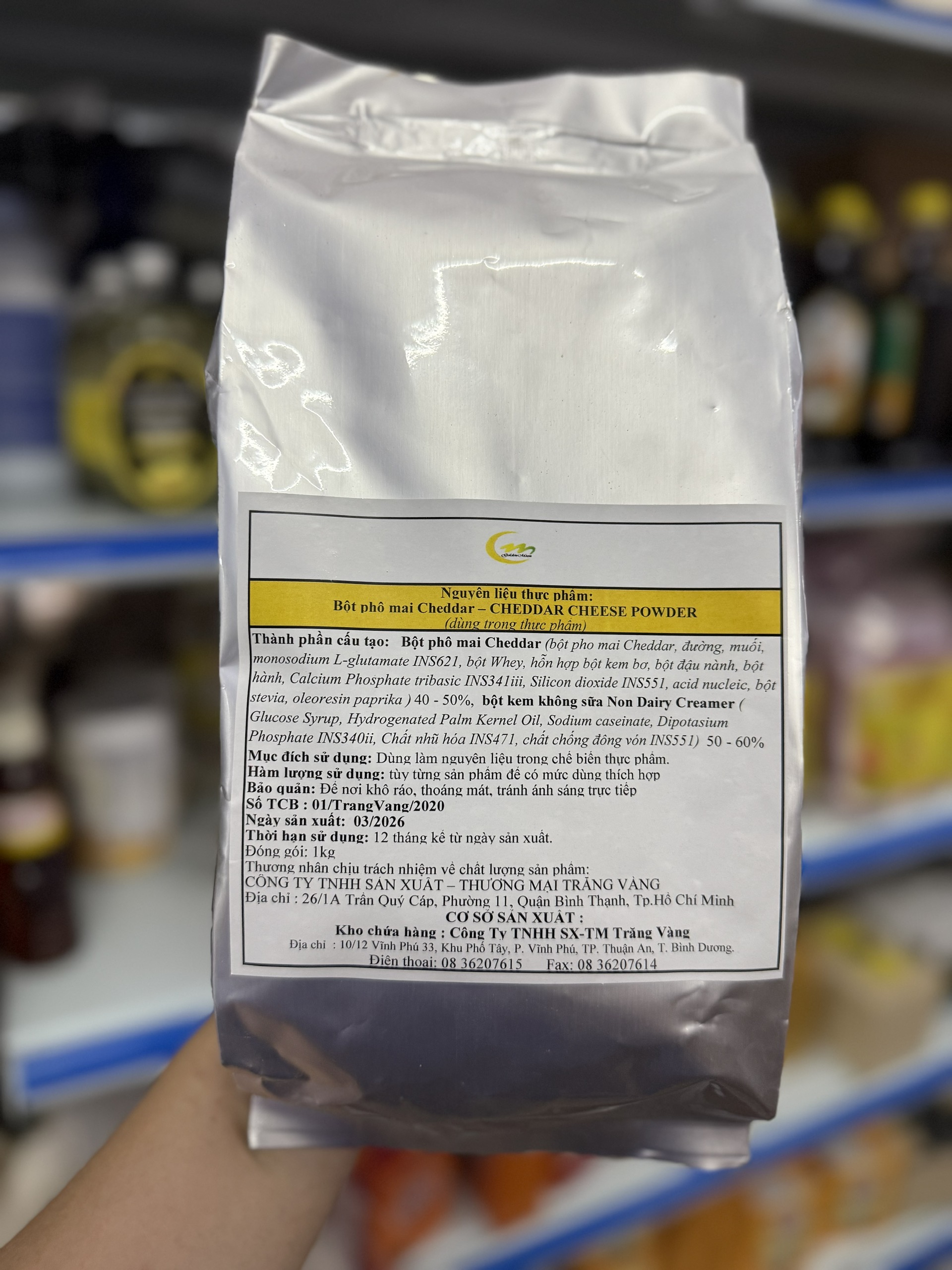 Bột phô mai cheddar Golden Moon