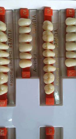 Răng nhựa yuwen giá 40 nghìn 1 vỉ 28 răng