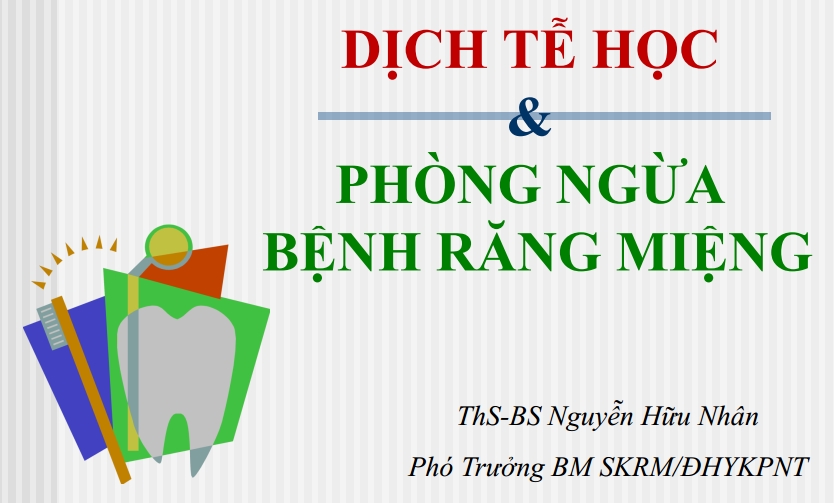 Sách dịch tễ học - phòng ngừa bệnh răng miệng