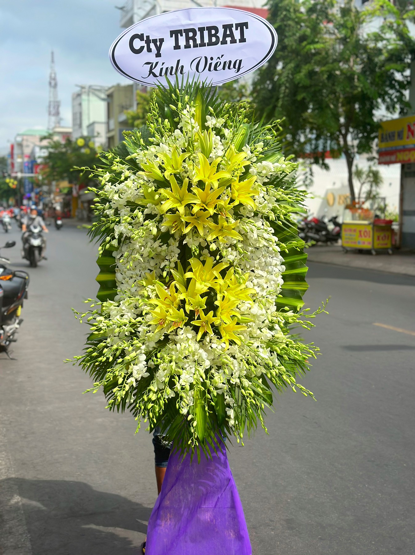 hoa chia buồn