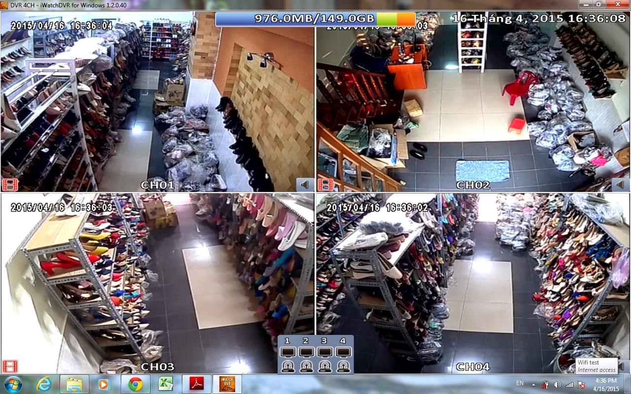 Lắp đặt camera quan sát cửa hàng, Shop.