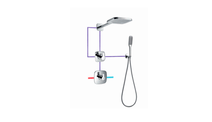 BF 930 355B - Thermostatic Concealed Shower