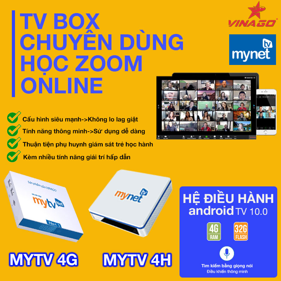 TV BOX CHUYÊN DÙNG HỌC ZOOM ONLINE