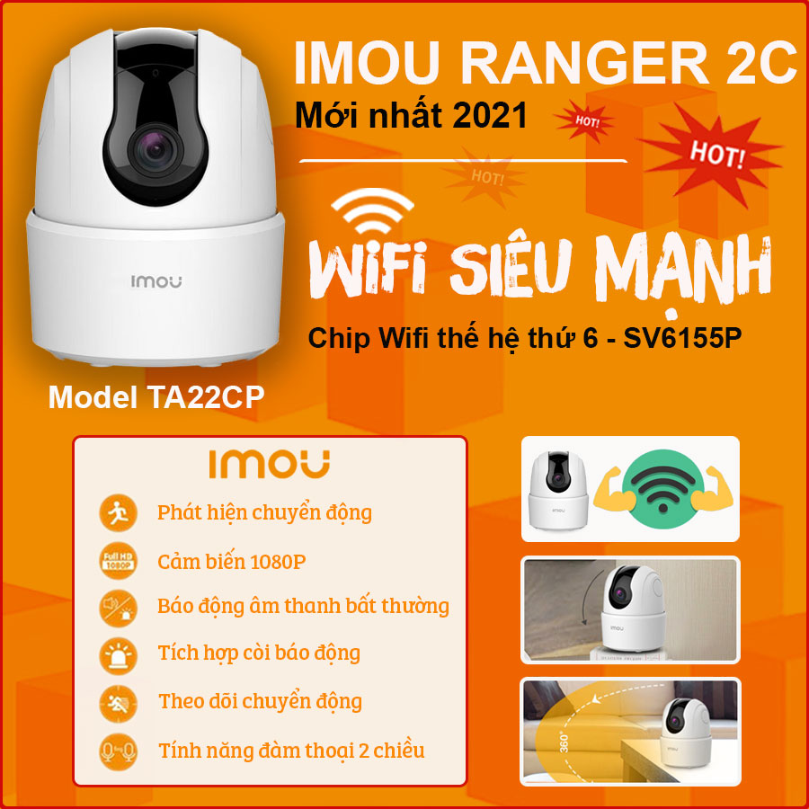 GIỚI THIỆU CAMERA IMOU RANGER 2C - WIFI CỰC KHỎE - MẪU MỚI 2021