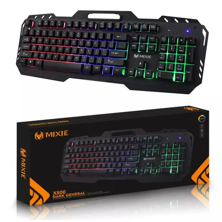 BÀN PHÍM GAMING GIẢ CƠ MIXIE X800 - ĐÈN LED NHIỀU MÀU SIÊU CHẤT