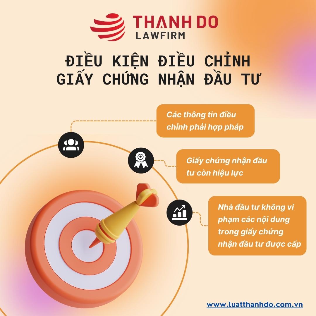 Điều kiện điều chỉnh giấy chứng nhận đầu tư