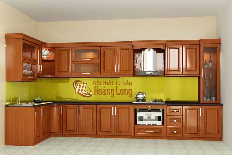 Tủ Bếp Gỗ Xoan đao Tbx06