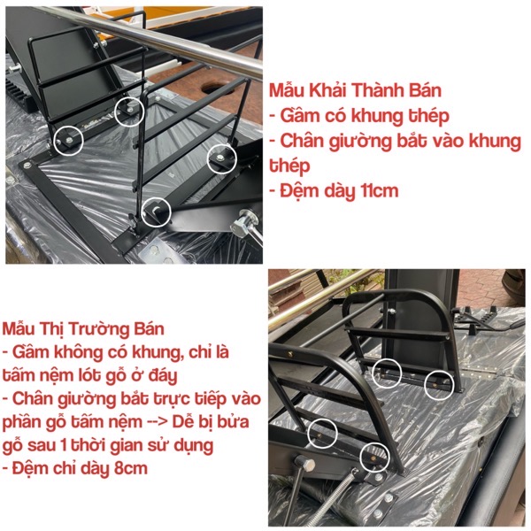 Giường Xăm 3 Khúc