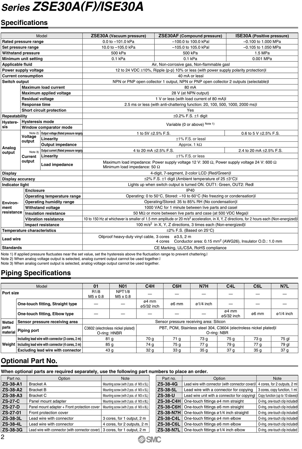 Cảm biến áp suất chân không SMC ISE30A-01-N-L – Vật Tư Giá Sỉ - Tổng Kho  Solar