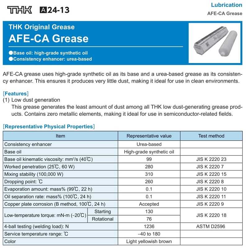 Mỡ bôi trơn THK AFE-CA GREASE 70g – Vật Tư Giá Sỉ - Tổng Kho Solar