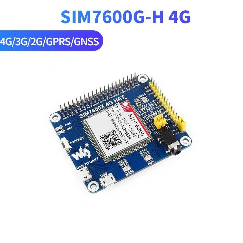 Mạch Waveshare SIM7600G-H 4G / 3G / 2G / GSM / GPRS / GNSS HAT For ...