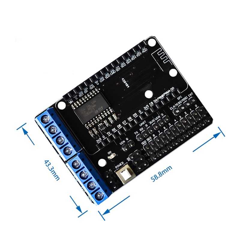 Đế Ra Chân ESP8266 NodeMCU Lua+ Motor Driver L293D – Vật Tư Giá Sỉ ...