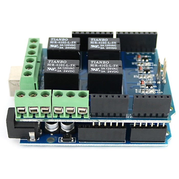 Arduino 4 Relays Shield – Linh Kiện Giá Gốc