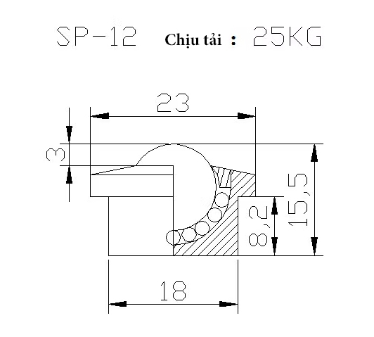 con lăn bi cầu sf12