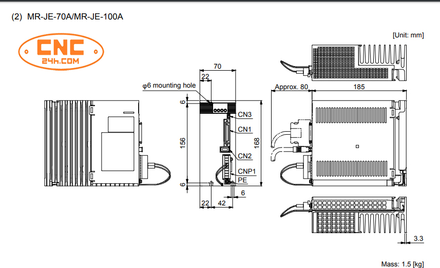 động cơ servo 750w