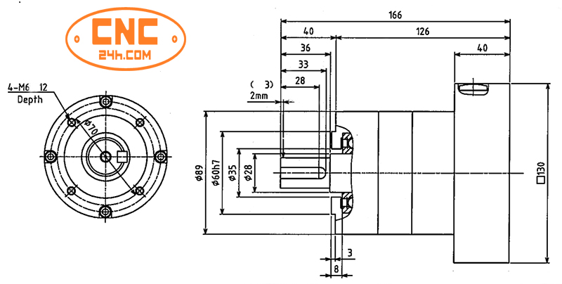 Hộp số động cơ servo