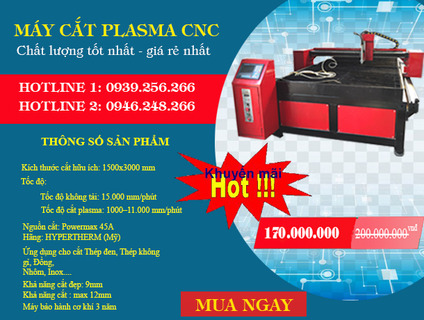 máy cắt plasma cnc giá rẻ