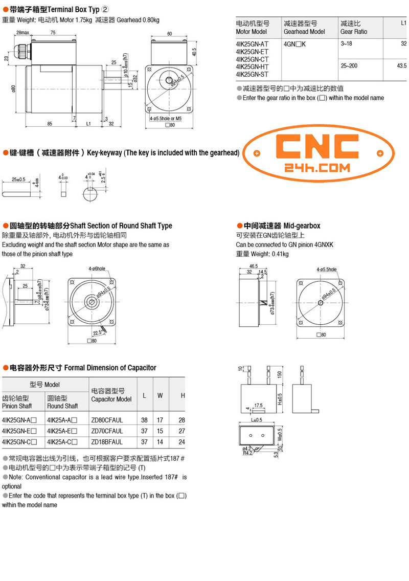 motor giảm tốc 25w