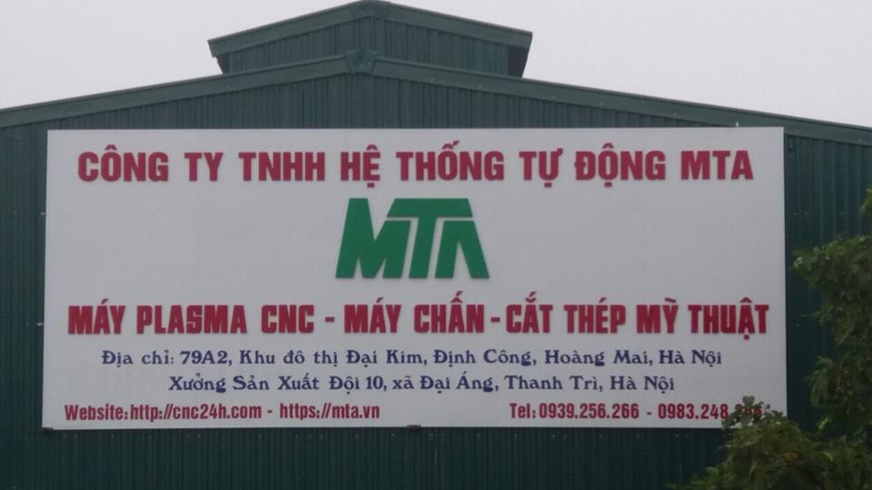 Vì sao nên chọn Máy Plasma CNC của công ty TNHH Hệ Thống Tự Động MTA