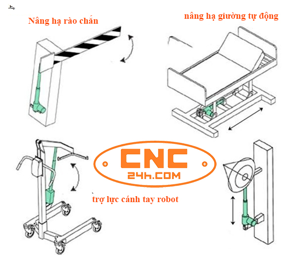 xylanh năng lượng điện 12V