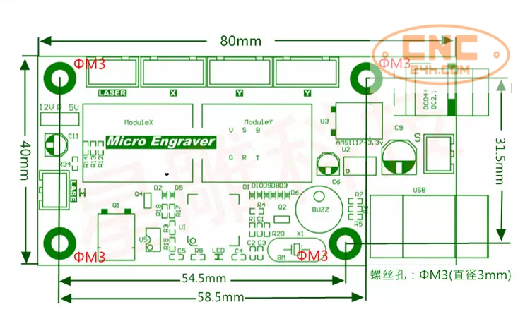 Mạch điều khiển máy Laser Diot