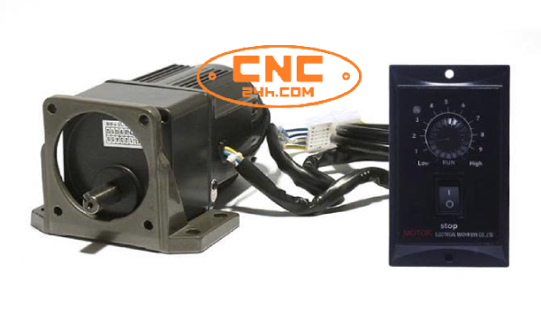 Động cơ kèm hộp số và điều chỉnh tốc độ 25W