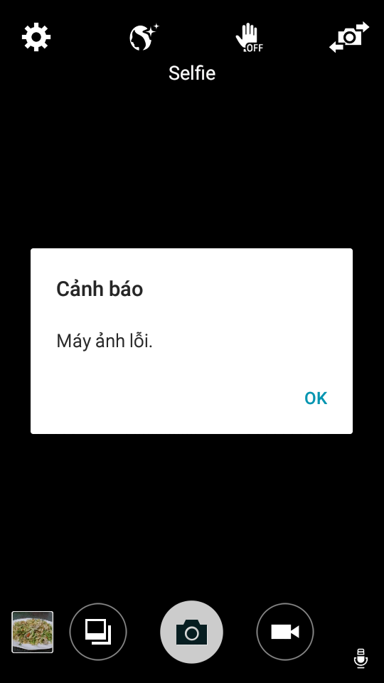 máy ảnh điện thoại bị lỗi