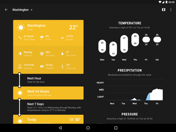 ứng dụng thời tiết cho Android
