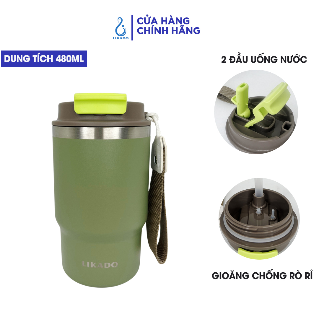 Bình giữ nhiệt Likado inox 304 cao cấp giữ nhiệt lâu dung tích 480ml