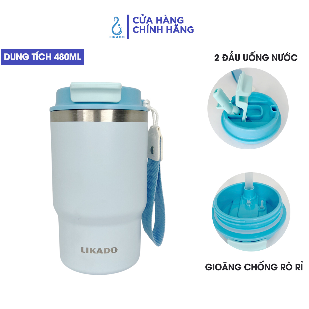 Bình giữ nhiệt Likado inox 304 cao cấp giữ nhiệt lâu dung tích 480ml