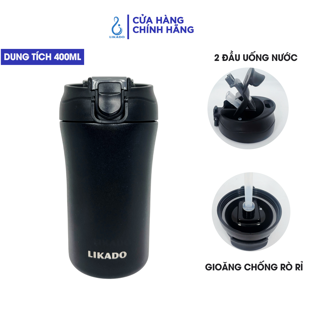 Bình giữ nhiệt Likado inox 304 cao cấp giữ nhiệt lâu dung tích 400ml