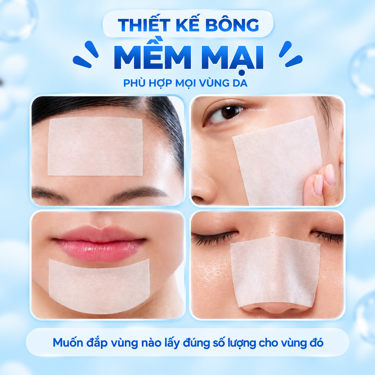 Bông đắp toner Likado 1000 miếng cotton mềm