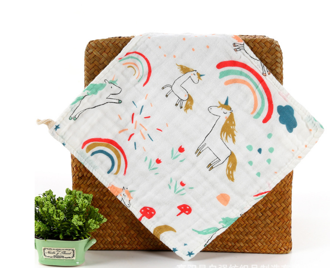 Khăn mặt xô 6 lớp 27x27cm set 5 chiếc