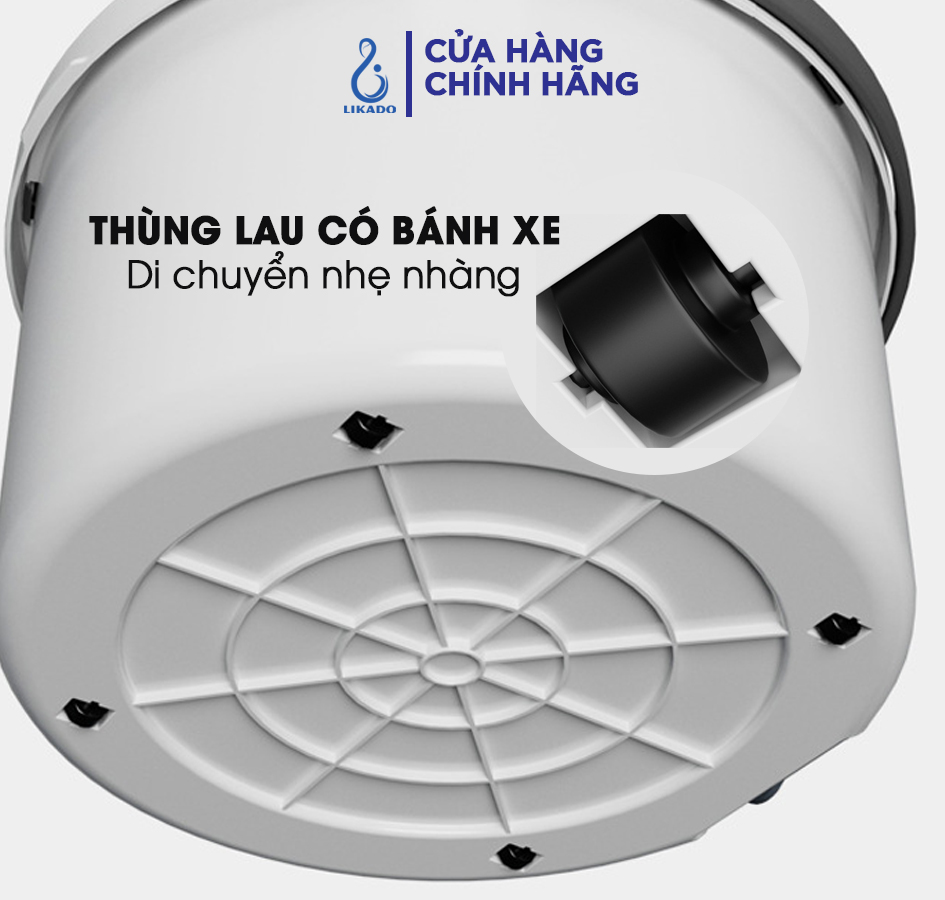 Cây lau nhà thông minh tách nước bẩn Likado LKD 817 Thùng tròn