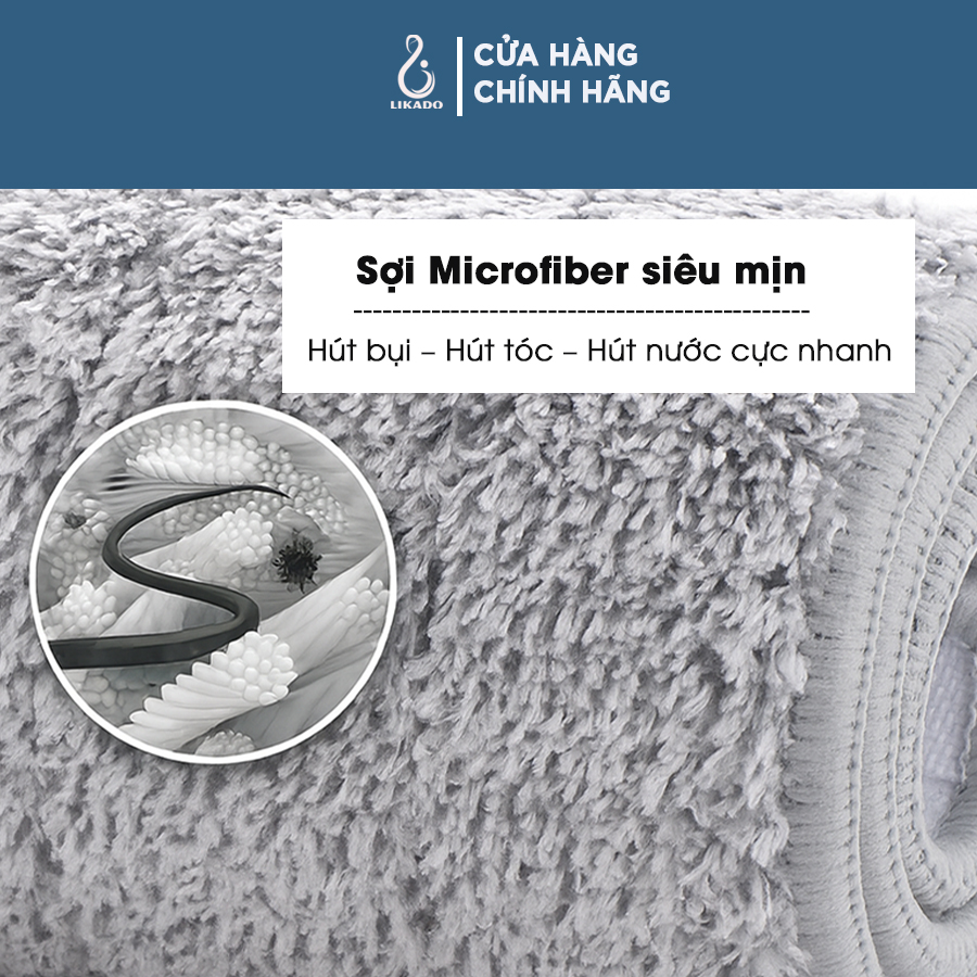 Cây lau nhà tự vắt thông minh Likado bản to 45cm LKD-45