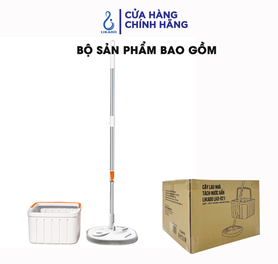 Cây lau nhà thông minh tách nước bẩn thông minh LKD -821