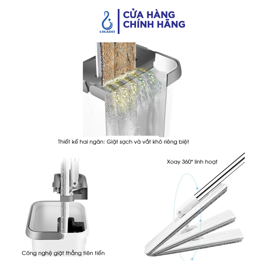 Cây lau nhà tự vắt thông minh Likado LKD – 112