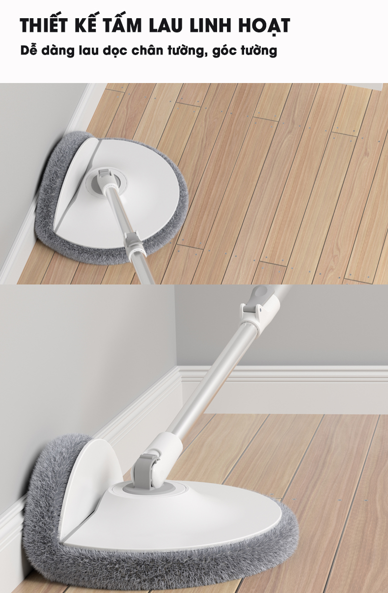 Cây lau nhà thông minh tách nước bẩn Likado LKD 817 Thùng tròn