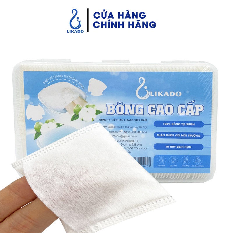 Bông tẩy trang cao cấp 120 miếng dạng túi likado