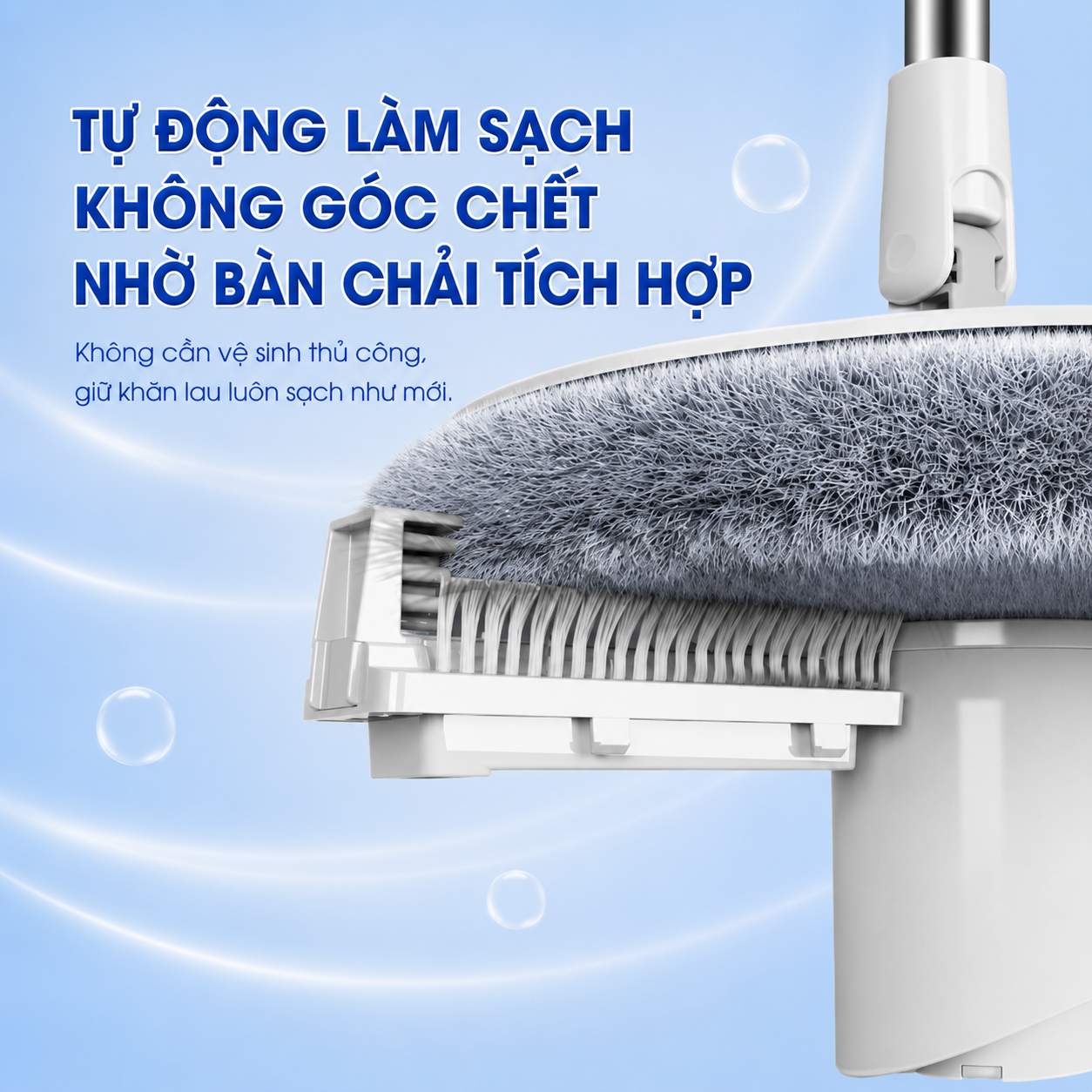 Cây lau nhà thông minh tách nước bẩn Likado LKD 817 Thùng tròn