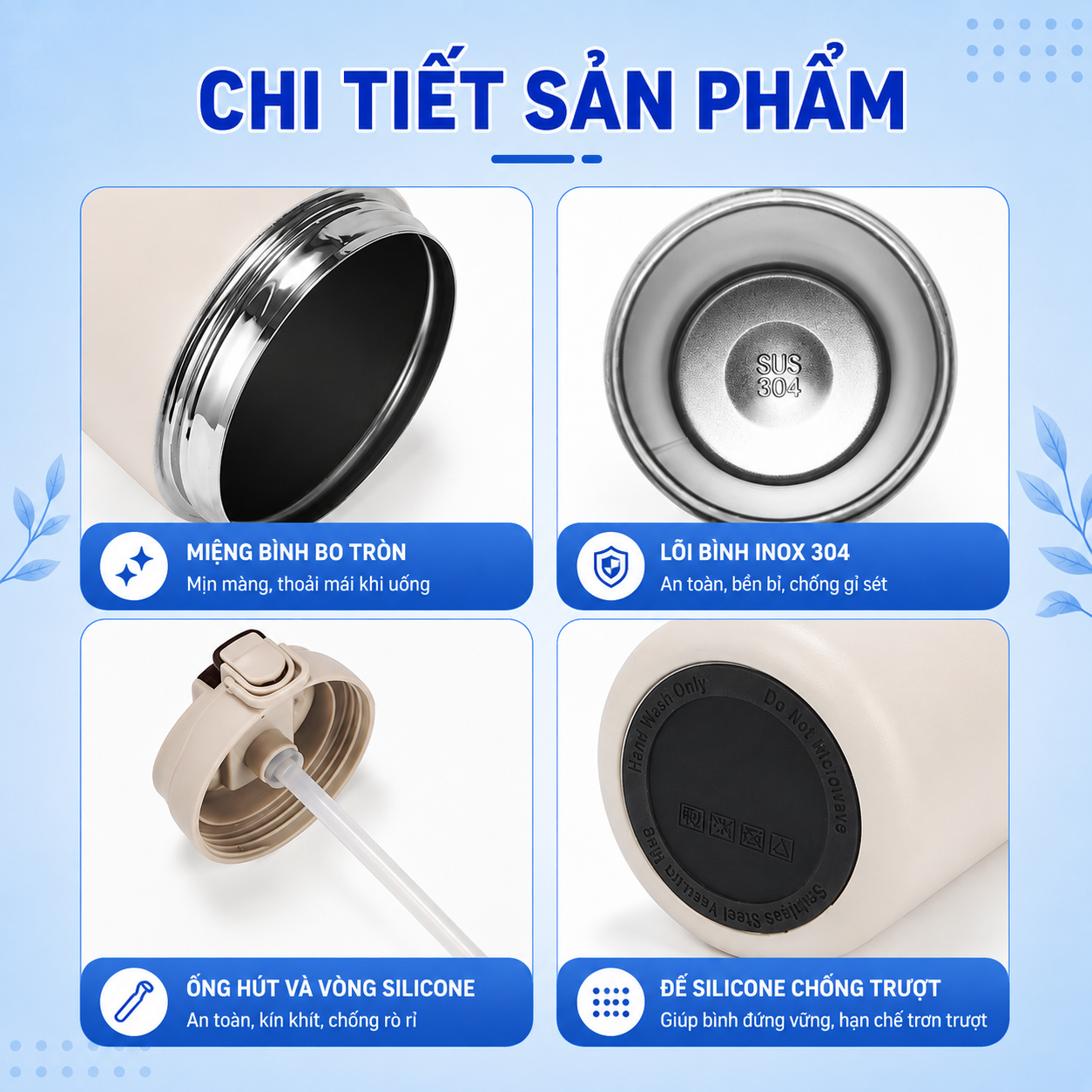 Bình giữ nhiệt Likado inox 304 cao cấp giữ nhiệt lâu dung tích 400ml