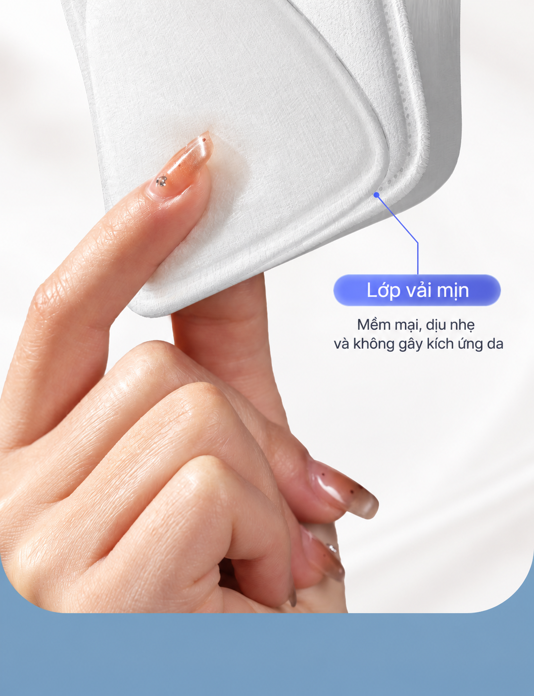 Bông tẩy trang Likado Túi 400 miếng bông hữu cơ kích thước 5 * 6cm