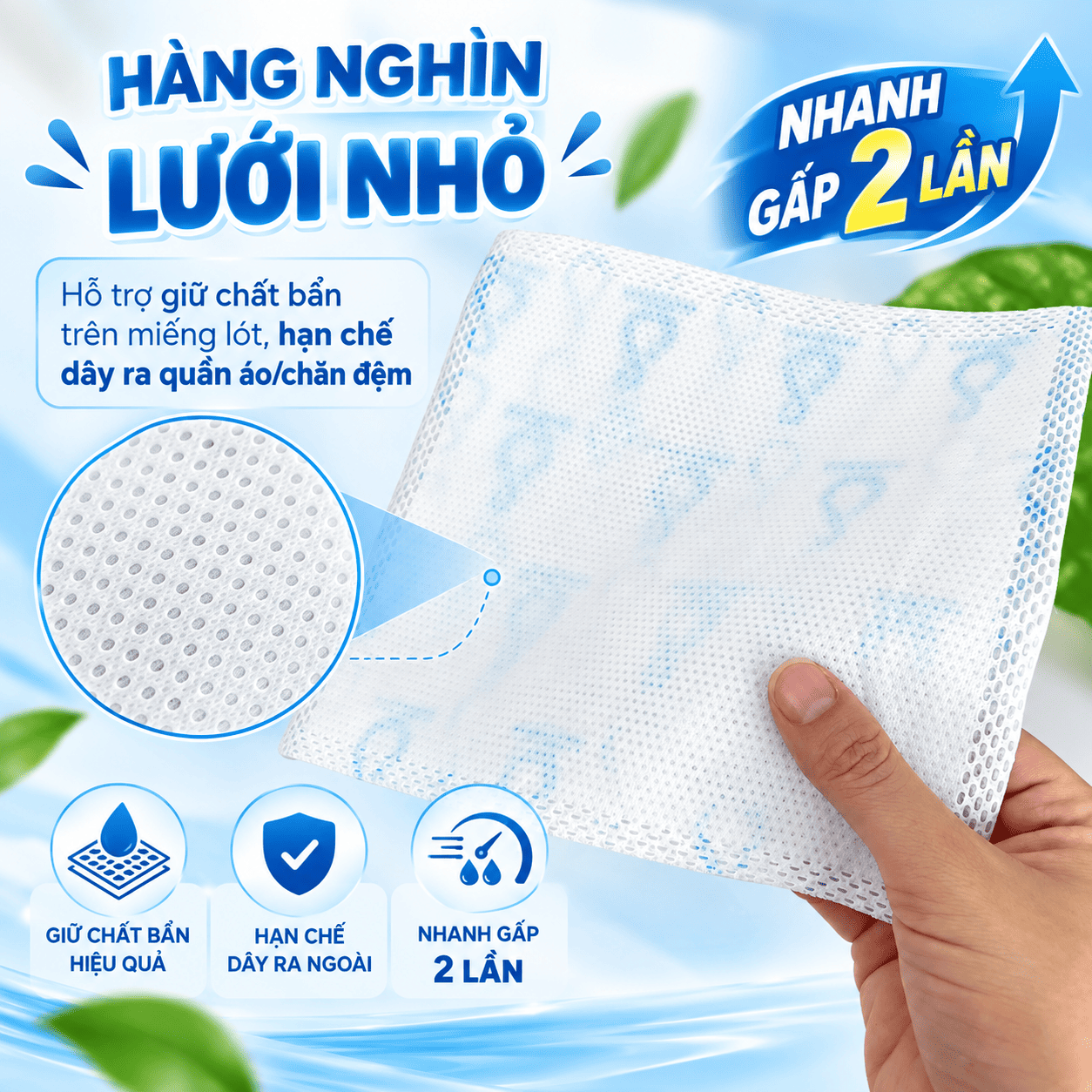 Tấm lót sơ sinh Likado túi 30 miếng