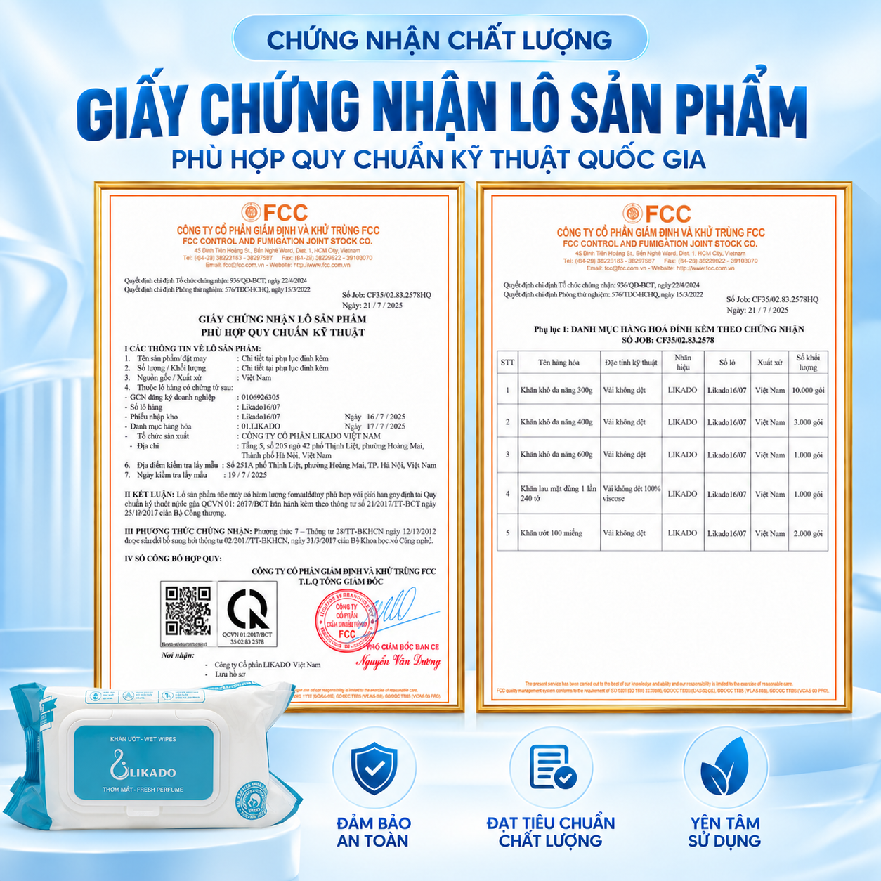 Khăn ướt không mùi cho bé Likado mới siêu mịn 1 hộp 100 miếng kt 15x20cm