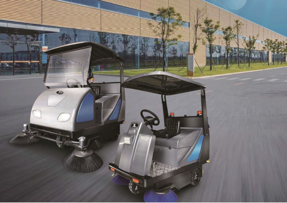 máy quét rác ngồi lái DJ1400A – Máy làm sạch công nghiệp