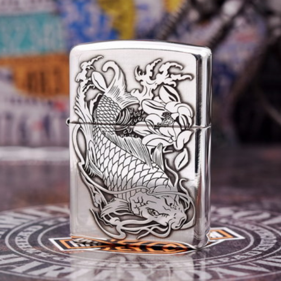 Zippo vỏ dày Armor bạc khối mắc nhất