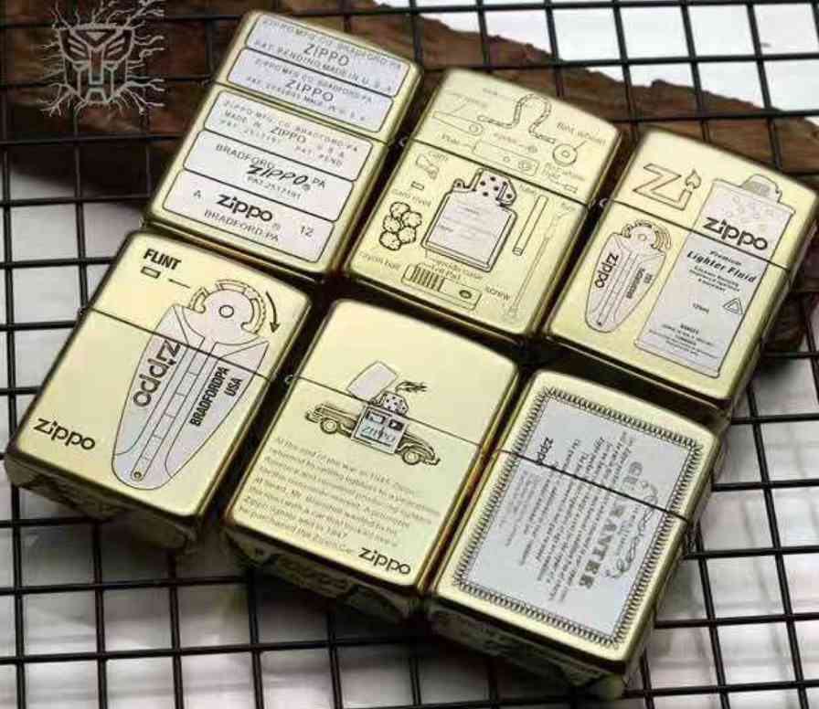 Những mẫu Zippo dùng chính cấu tạo, phụ kiện của hãng làm thiết kế